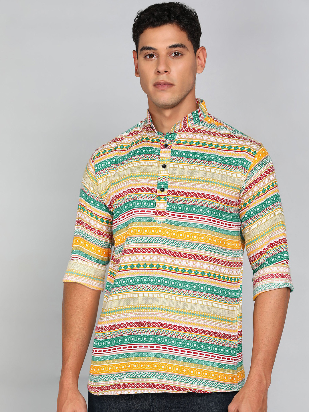 

COLORWINGS Men Ethnic Motifs Printed Kurta, Multi