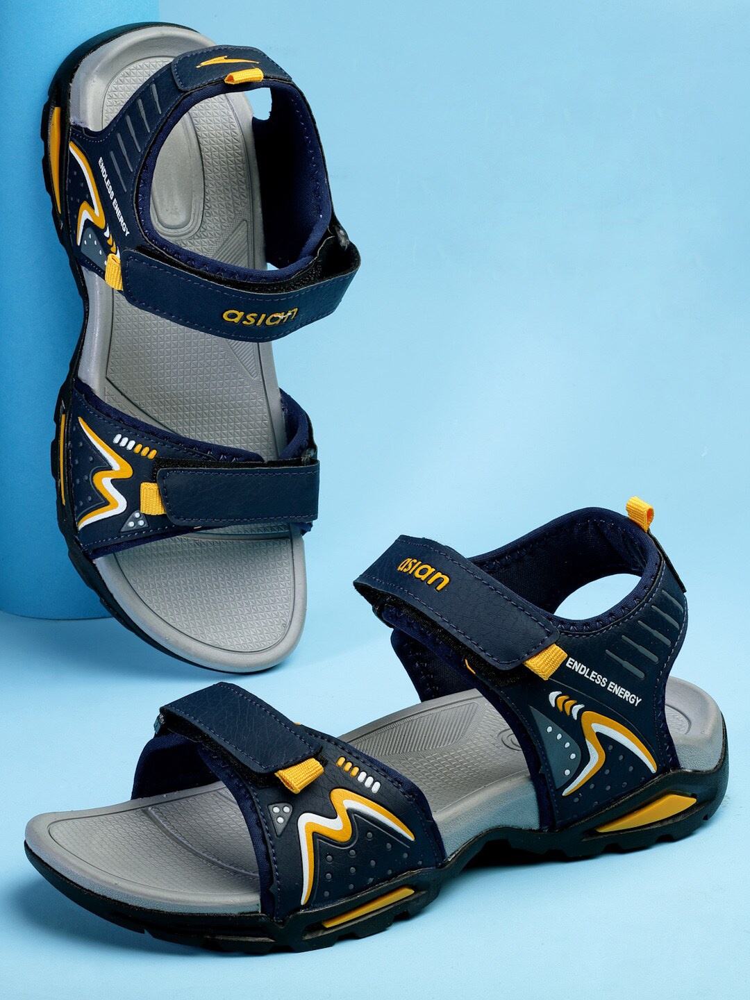 

ASIAN Men Vistara-03 Sports Sandal, Navy blue