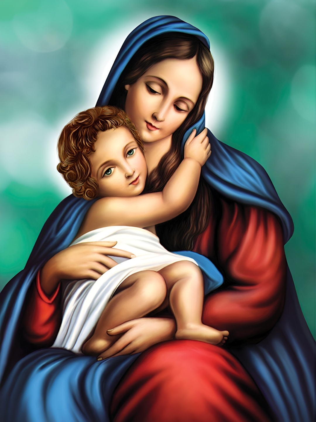 

masstone Blue Religious Wall Art