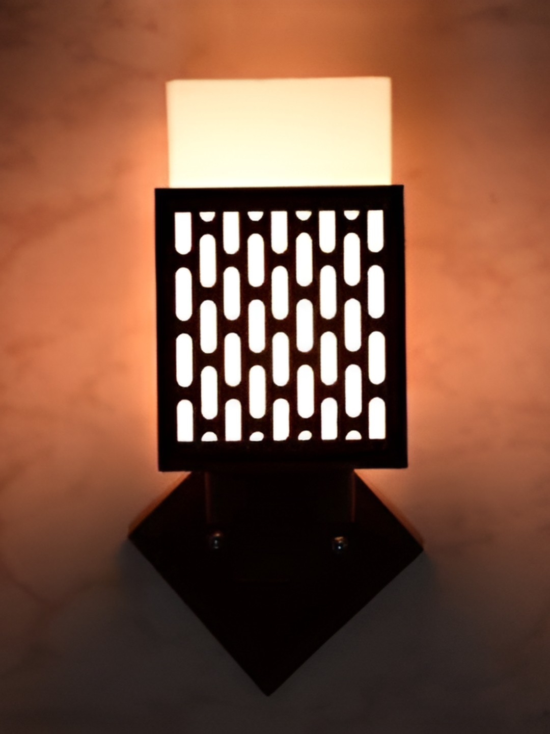 

1ST TIME White & Black Textured Wooden Contemporary Wall Lamp