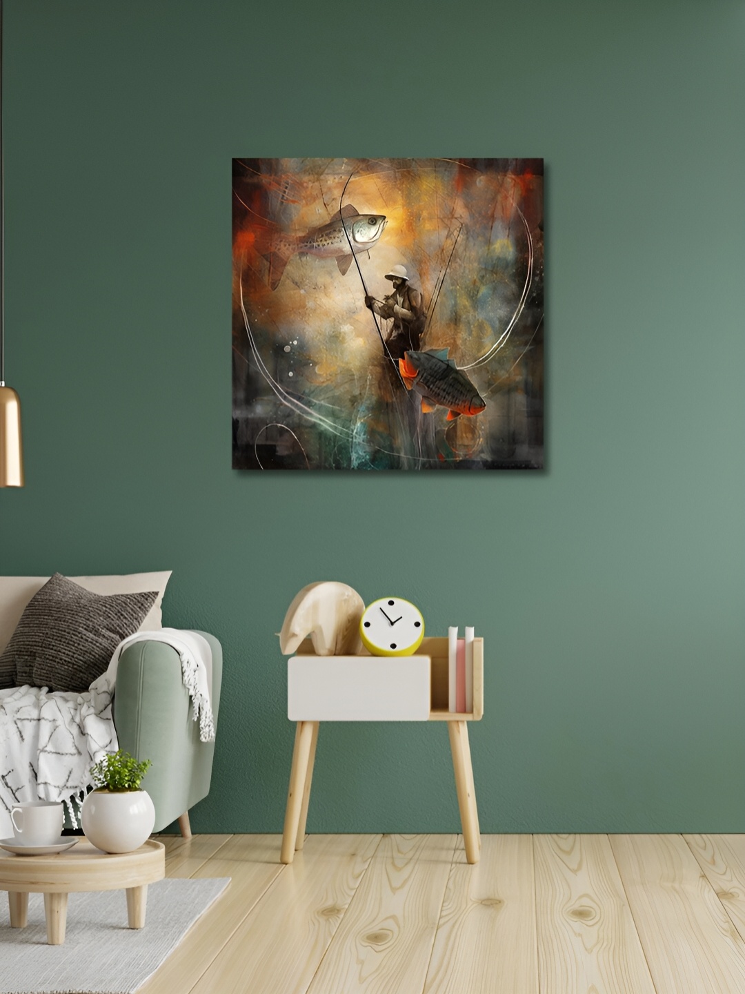 

OLIVE TREE Grey & Brown Canvas Animals Wall Art