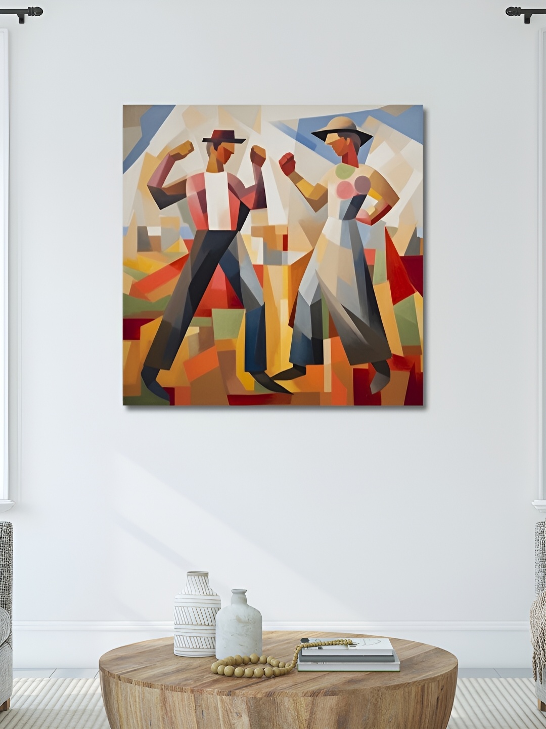 

OLIVE TREE Red & White Canvas Wall Art