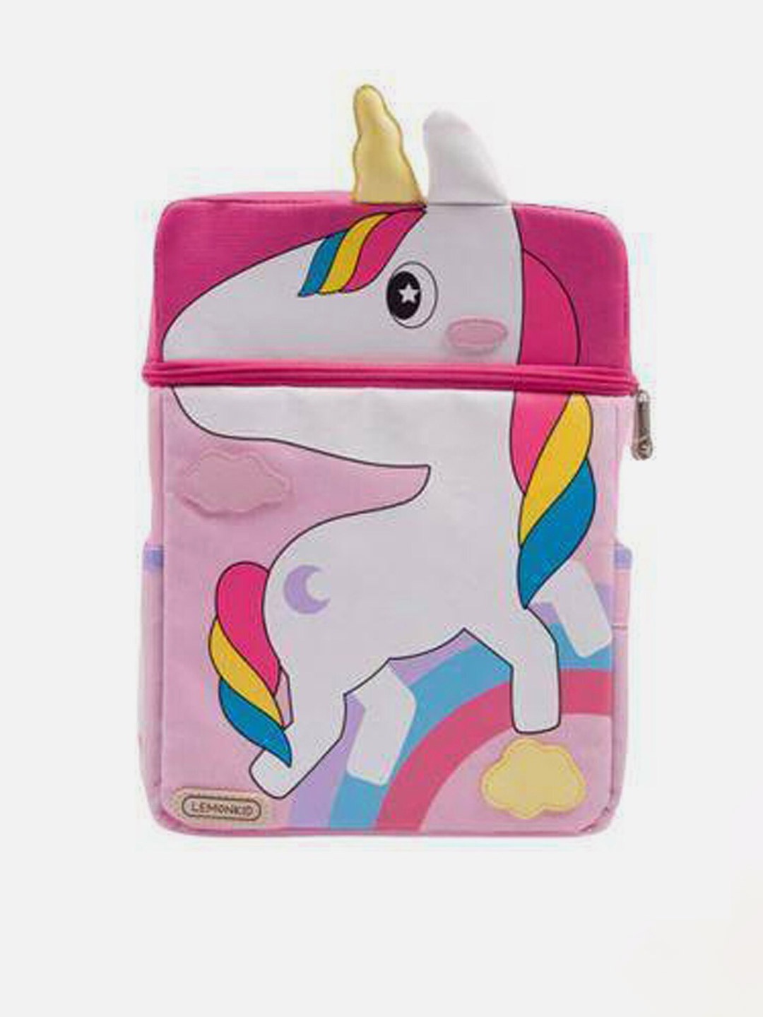 

Little Surprise Box LLP Kids Unicorn Printed Backpack, Pink