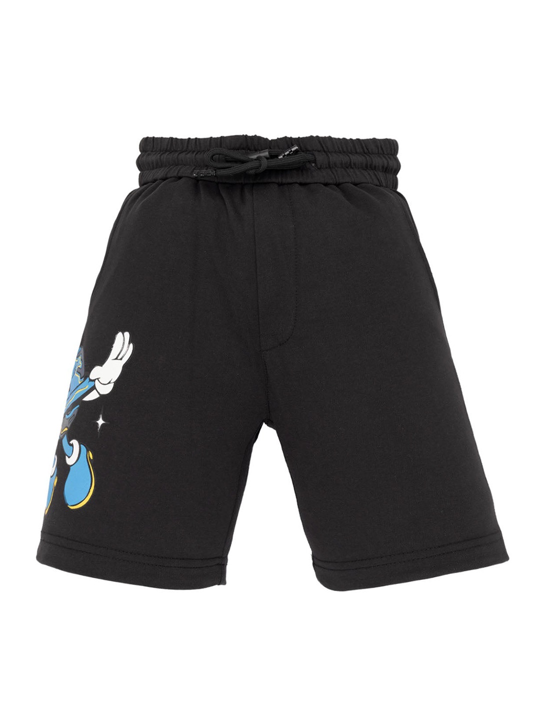 

Status Quo Boys Printed Mid-Rise Cotton Regular Fit Shorts, Black