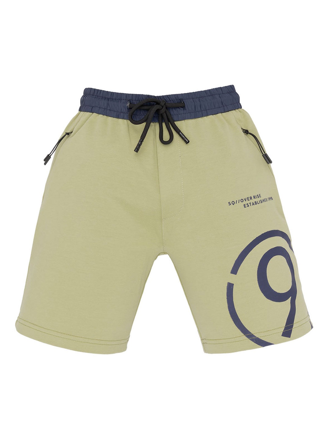 

Status Quo Boys Printed Mid-Rise Regular Fit Shorts, Green