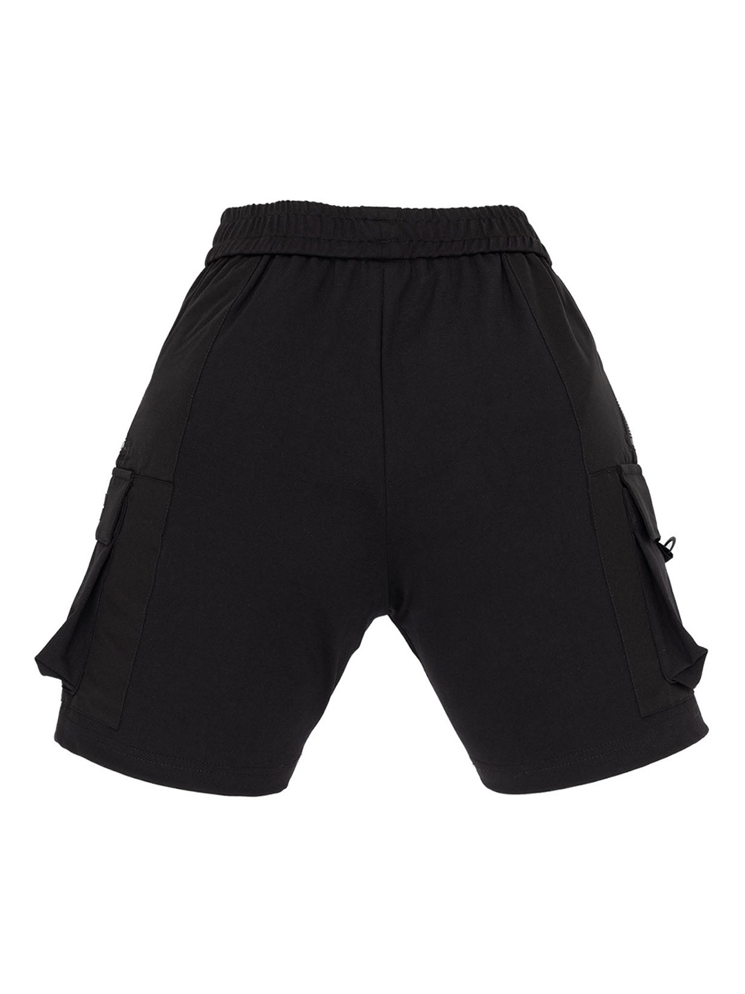 

Status Quo Boys Mid Rise Cargo Shorts, Black