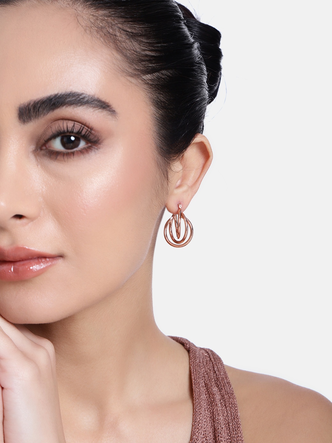 

Estele Rose Gold-Plated Classic Hoop Earrings