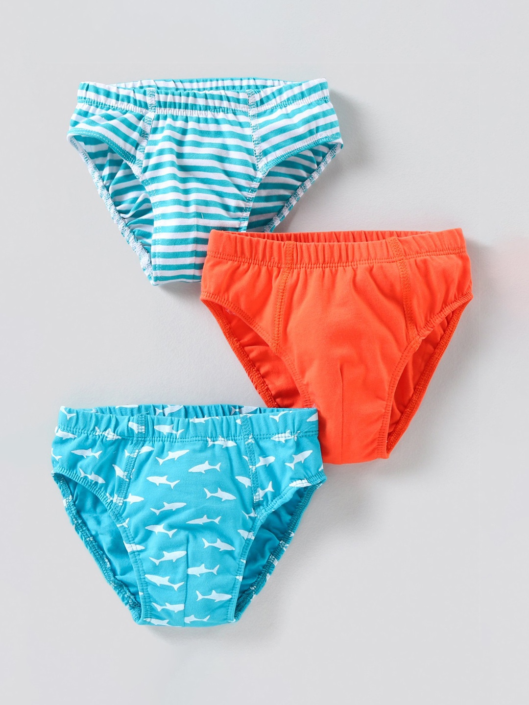 

Honeyhap Boys Pack Of 3 Basic Briefs 10835942, Blue