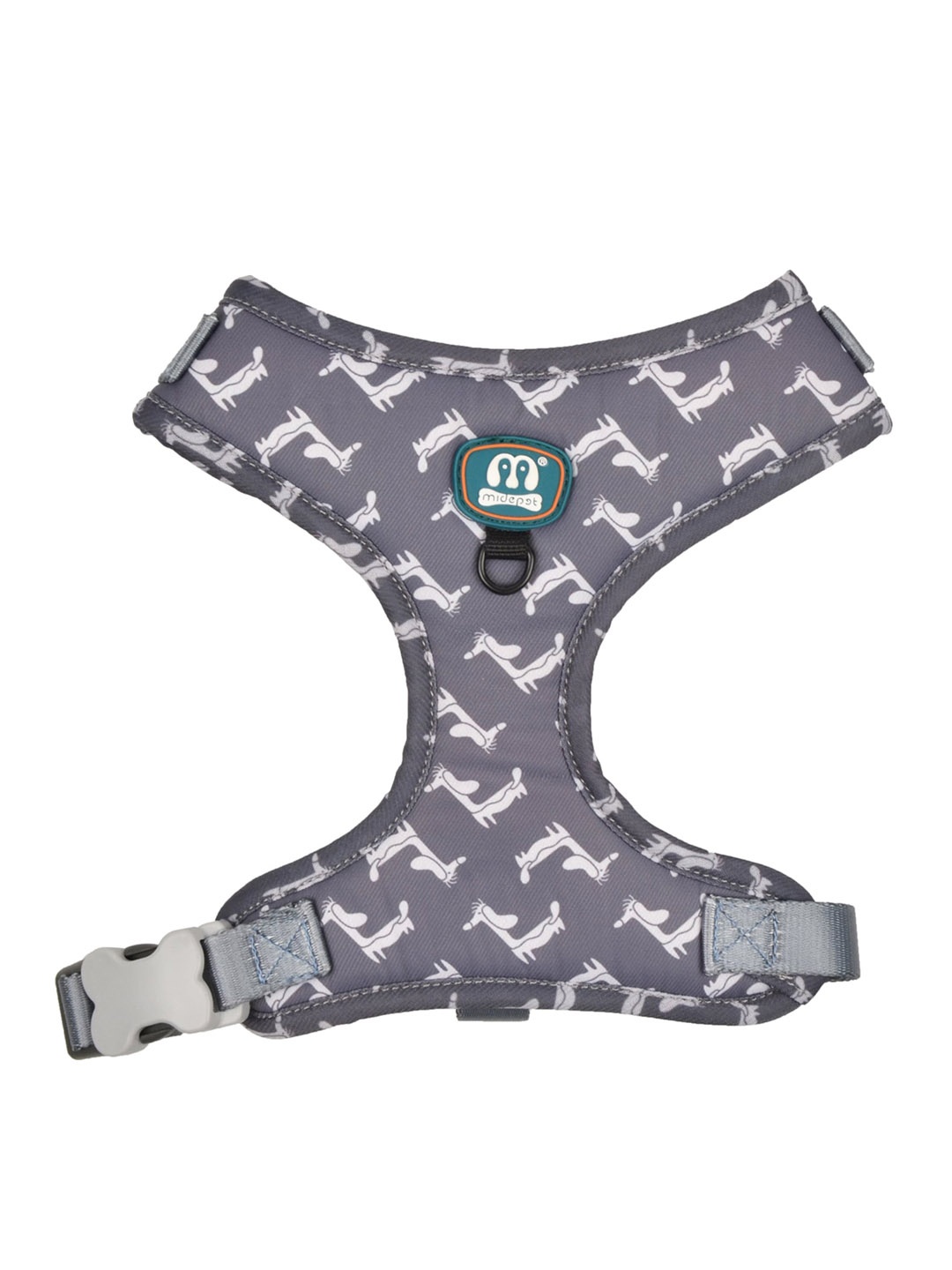 

Emily pets Geometric Printed Pet Harnesses, Grey