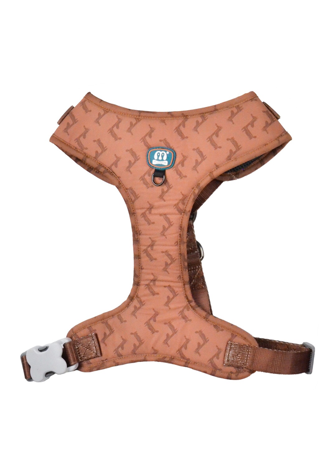 

Emily pets Graphic Printed Adjustable Step-in Dog Harness Breathable Vest for Puppy, Brown