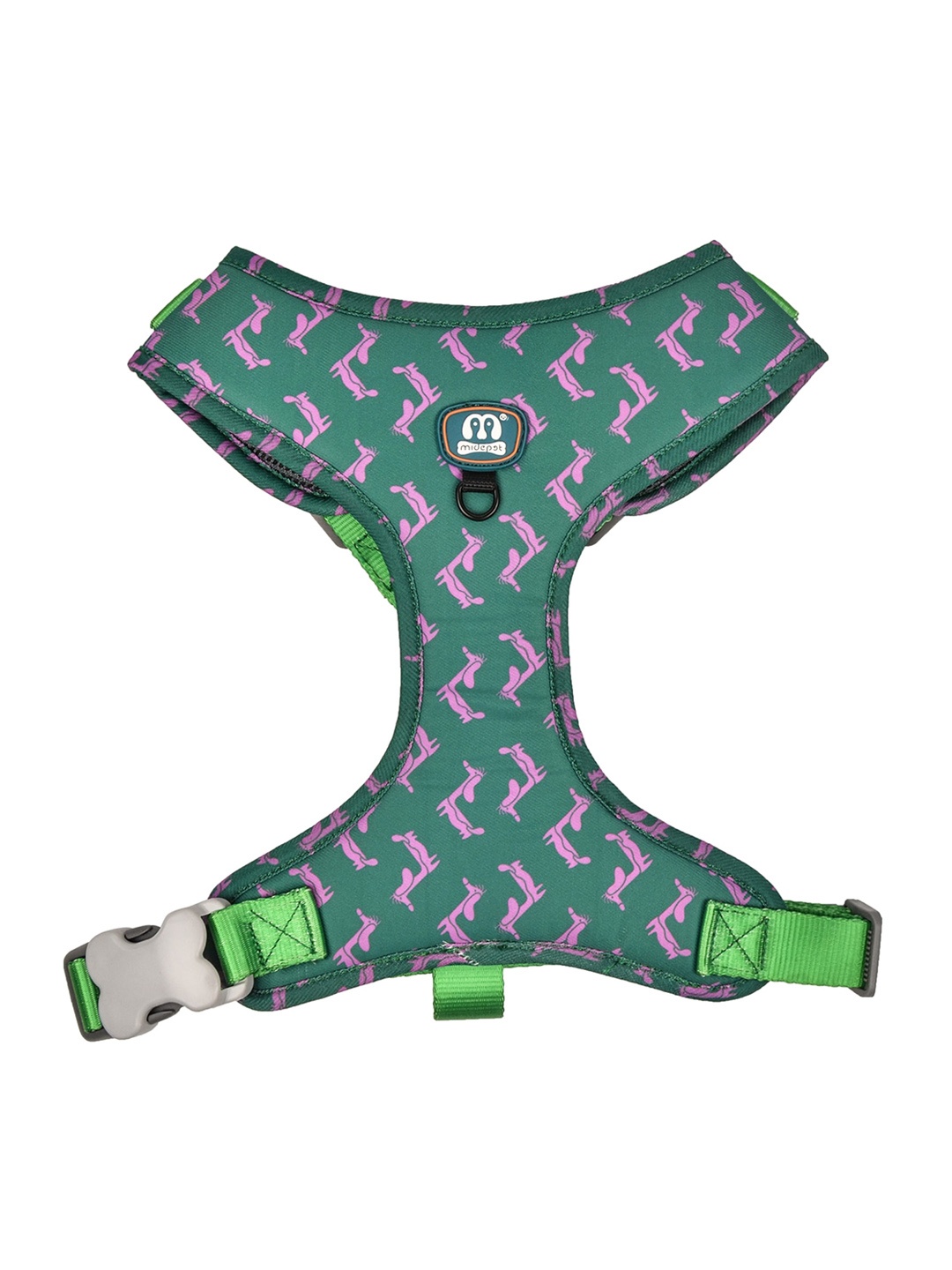 

Emily pets Printed Dog Harness, Green