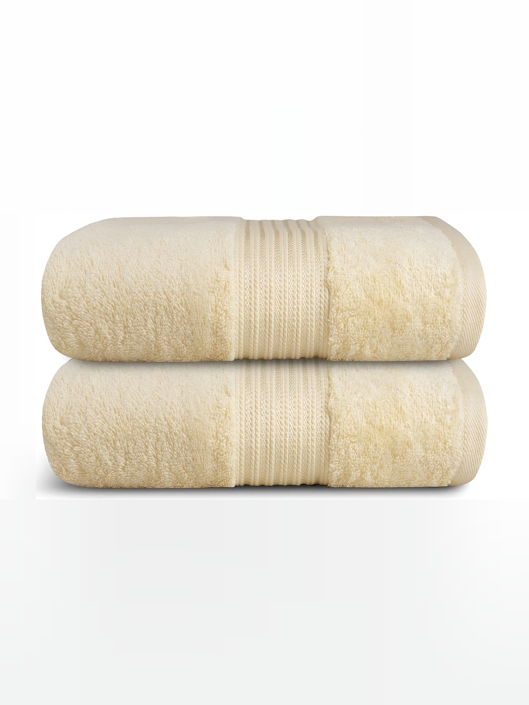 

Signature Matrix Zero Twist Cream-Coloured 2-Pcs Pure Cotton Hand Towels