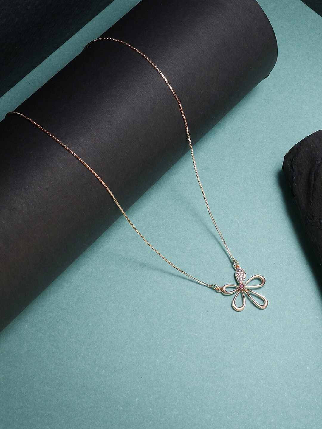 

Adwitiya Collection Brass Rose Gold-Plated Chain