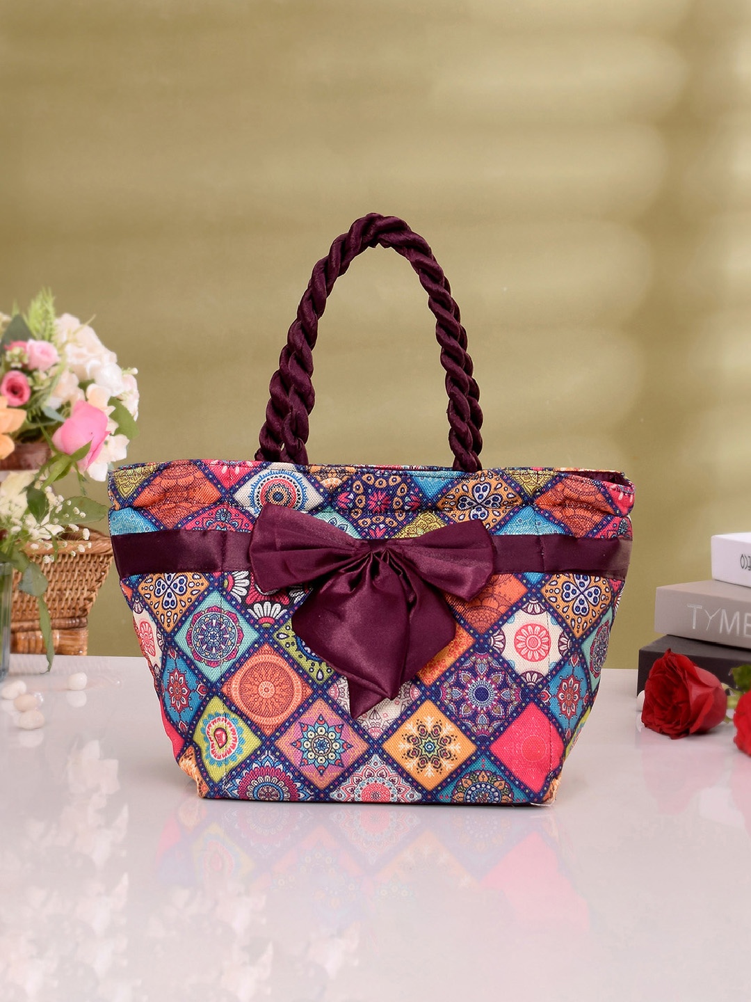 

Kuber Industries Ethnic Printed Purse, Red
