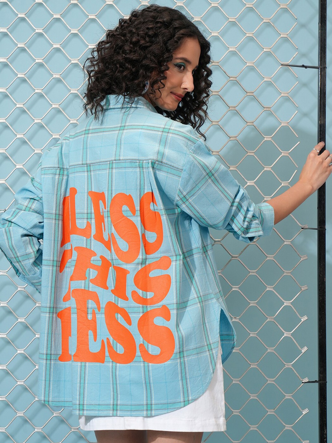 

Tokyo Talkies Checked Casual Shirt, Blue