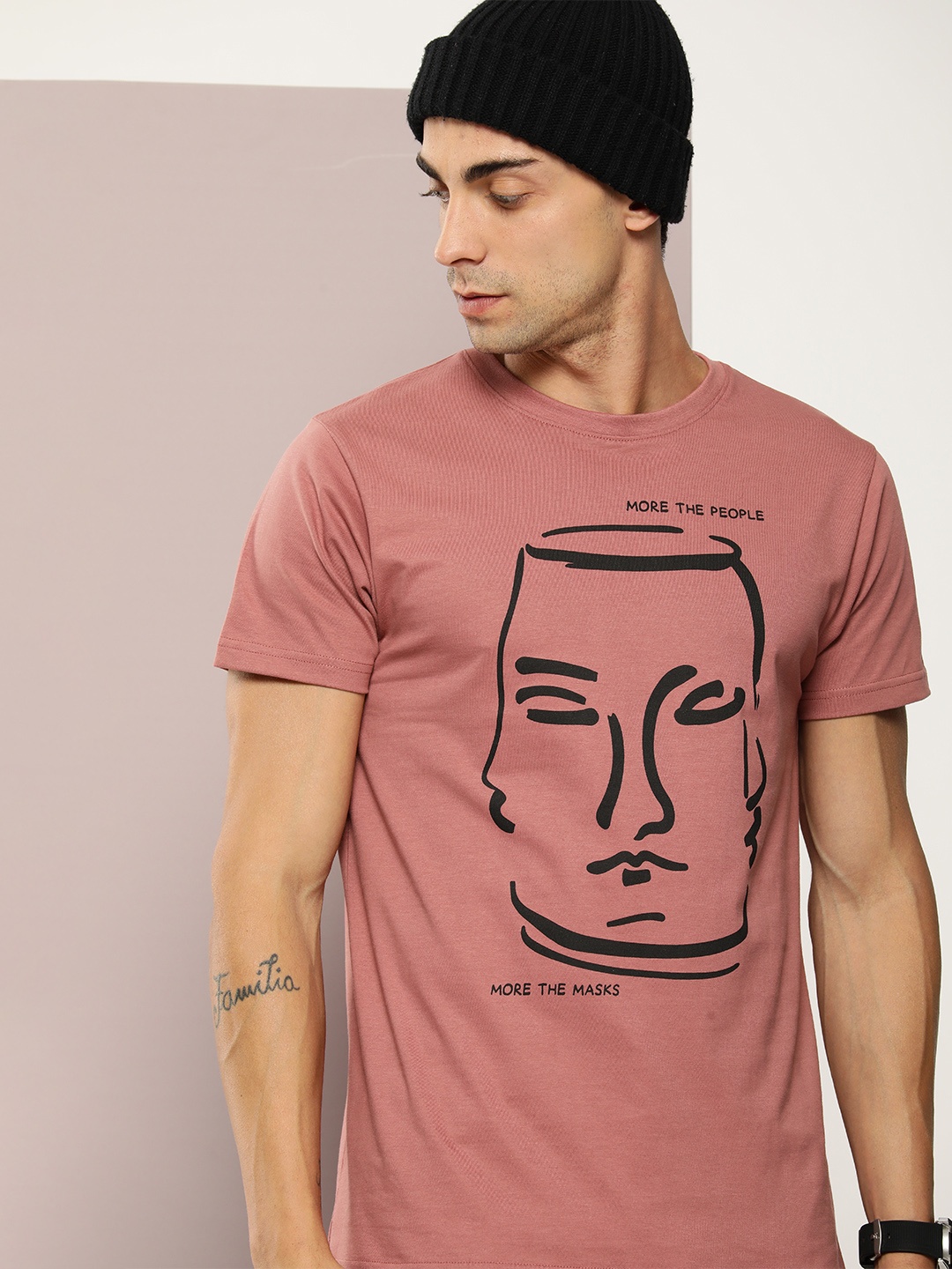

DILLINGER Men Graphic Printed T-shirt, Pink