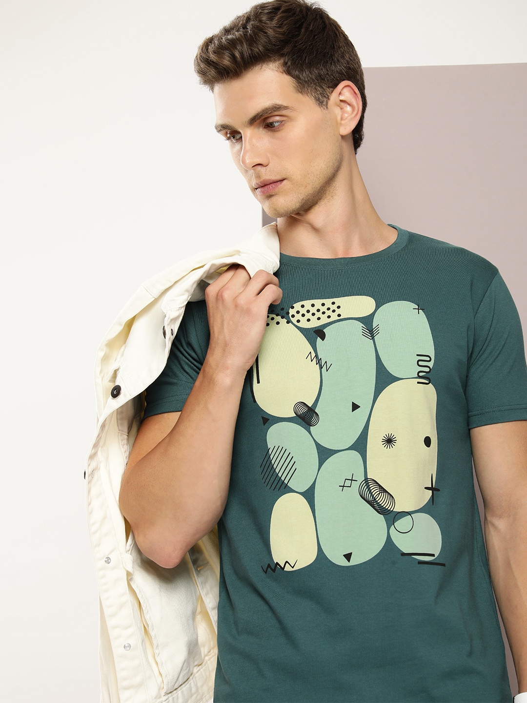 

DILLINGER Men Graphic Printed T-shirt, Green