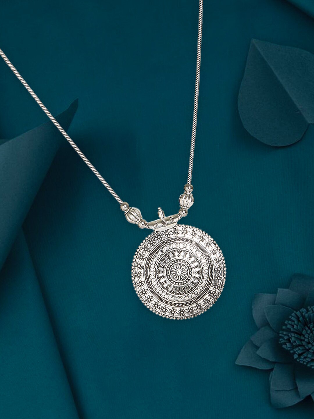 

Sangria Silver-Plated Oxidized Necklace