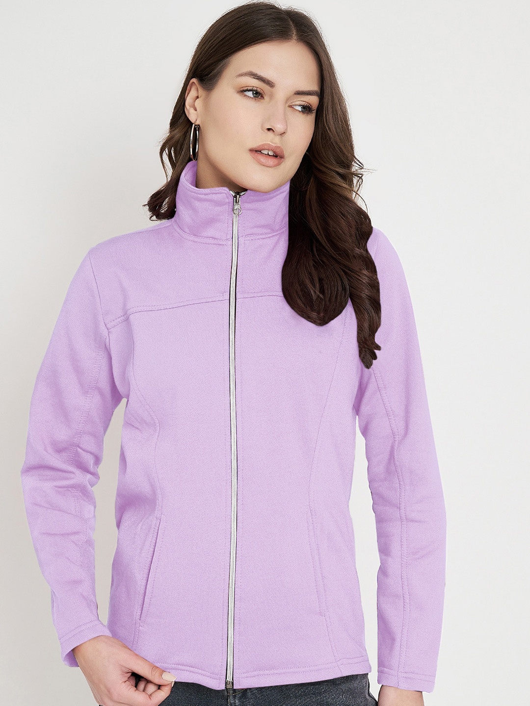 

BRINNS Mock Collar Tailored Jacket, Lavender