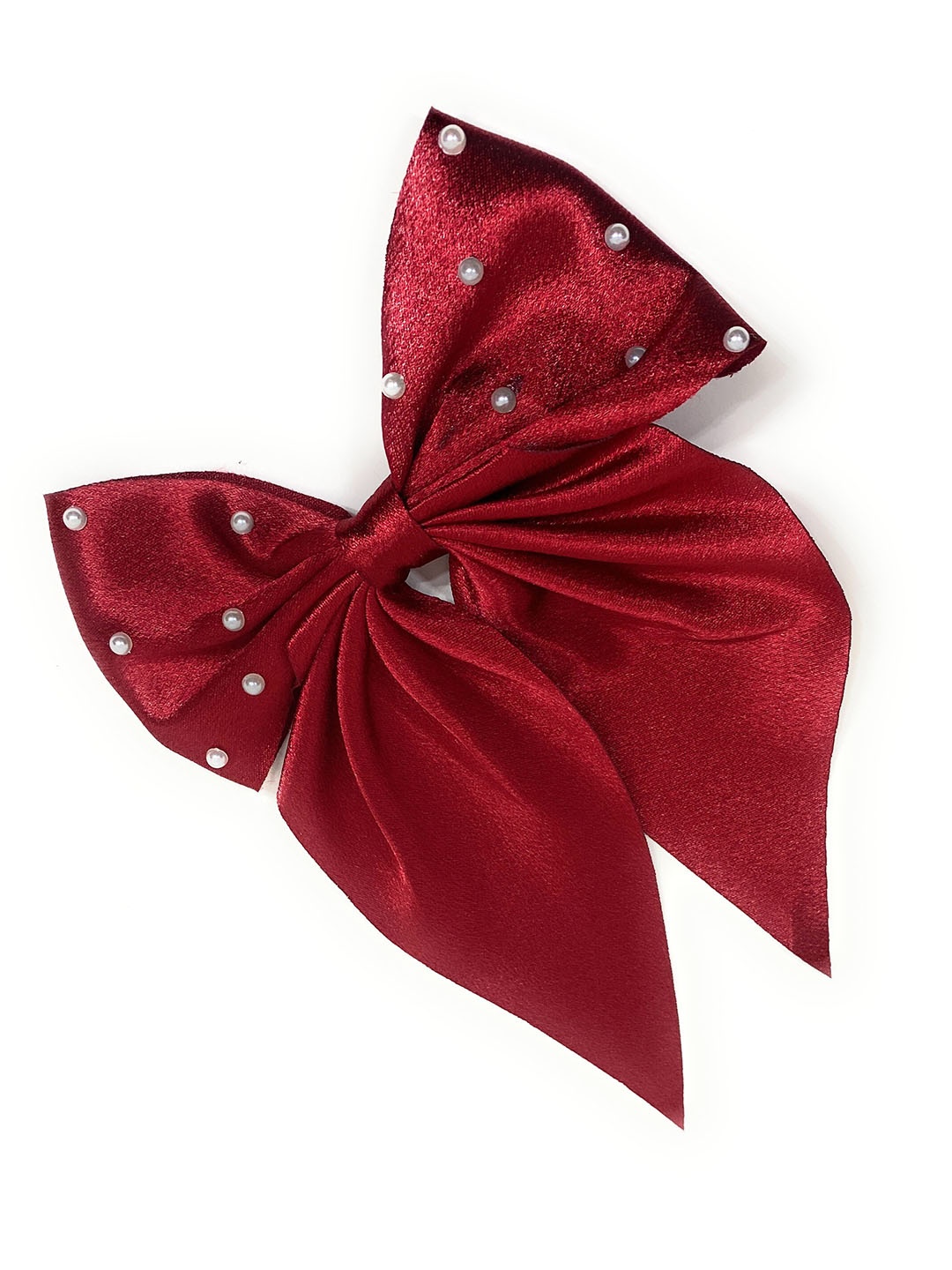 

BAESD Girls Beaded Alligator Hair Clip, Maroon