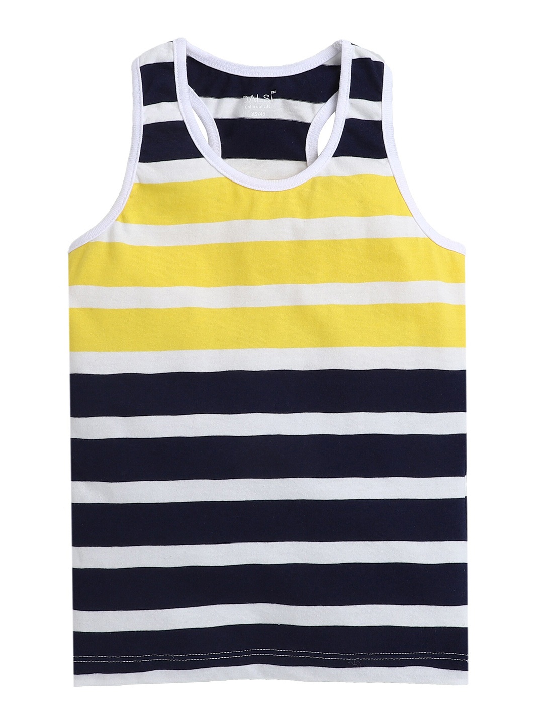 

BAESD Girls Striped Pure Cotton Tank Top, Navy blue