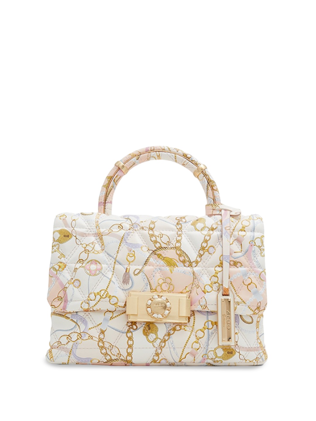 

ALDO Textured Structured Handheld Bag, Pink