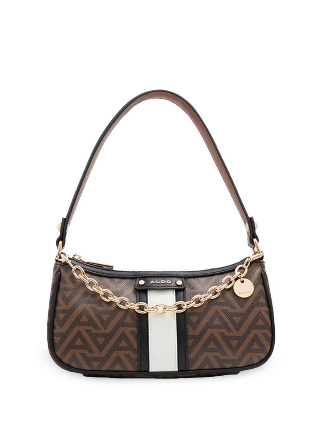 

ALDO Textured Half Moon Shoulder Bag, Brown