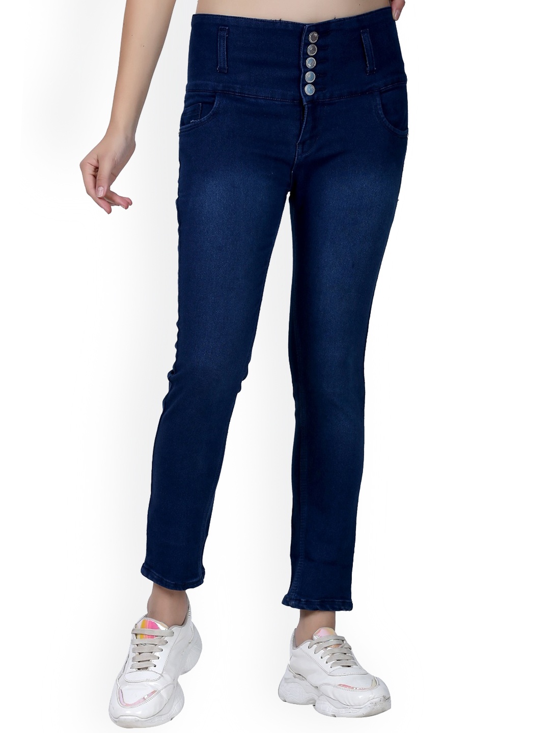 

BAESD Girls Skinny Fit Light Fade Cotton Jeans, Blue