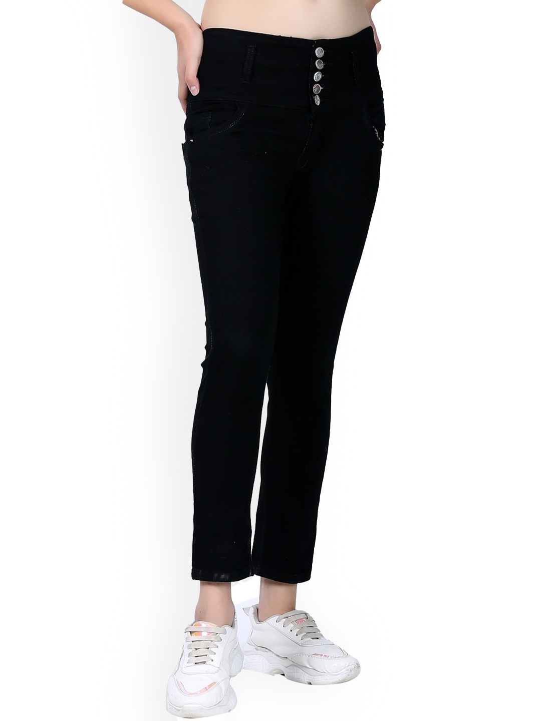 

BAESD Girls Skinny Fit Clean Look Cotton Jeans, Black