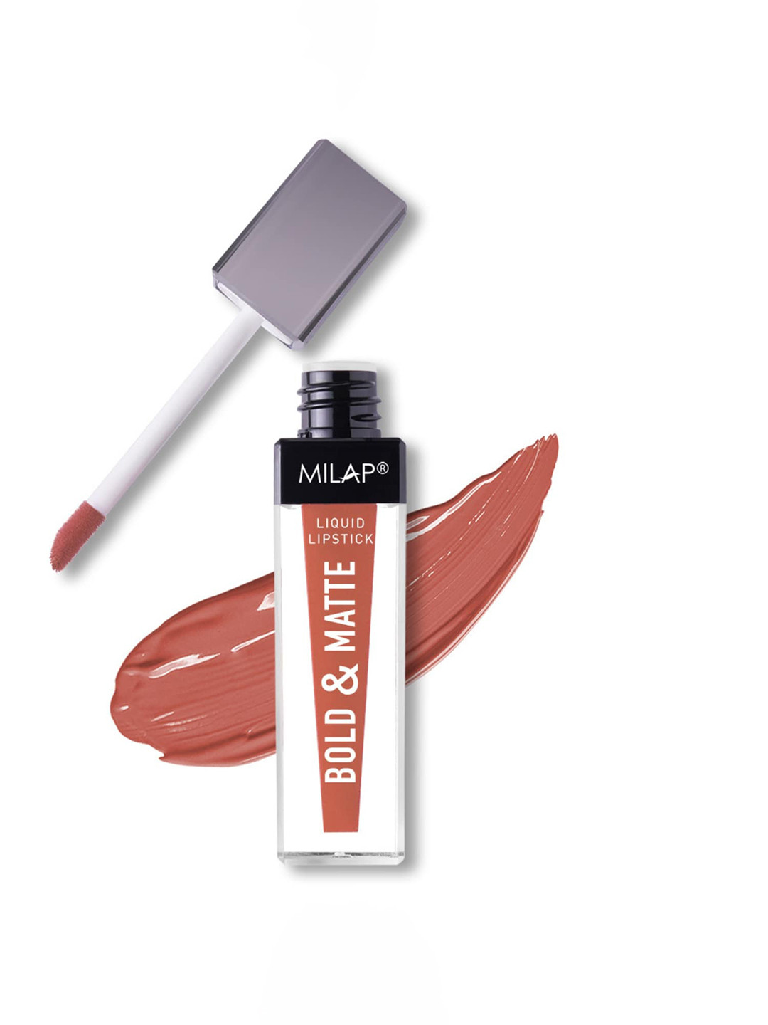 

MILAP Bold & Matte Long Waterproof & Lasting Liquid Lipstick - 4ml - Euphoria 512, Nude