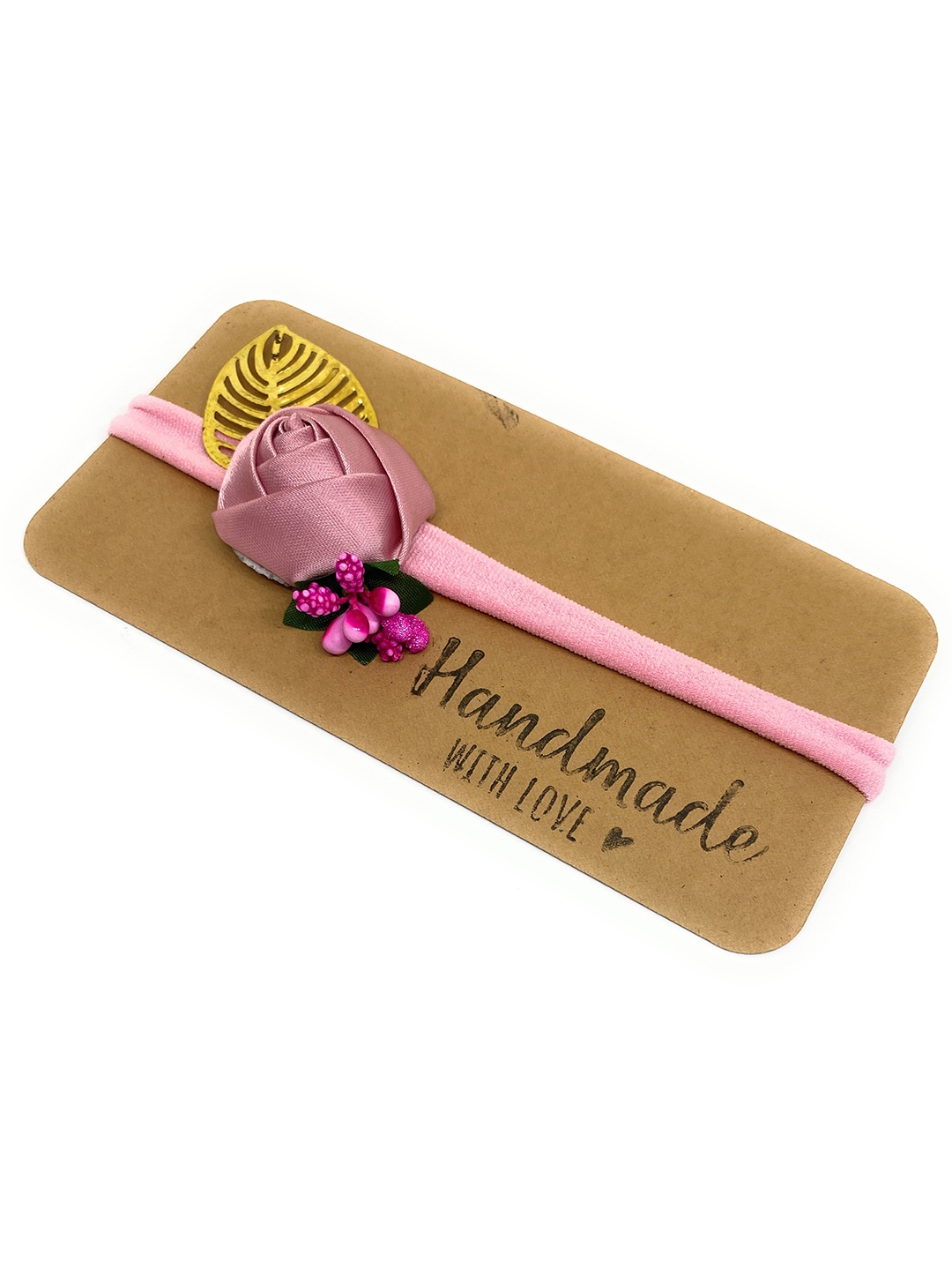 

BAESD Girls Rose Detailed Hairband, Pink