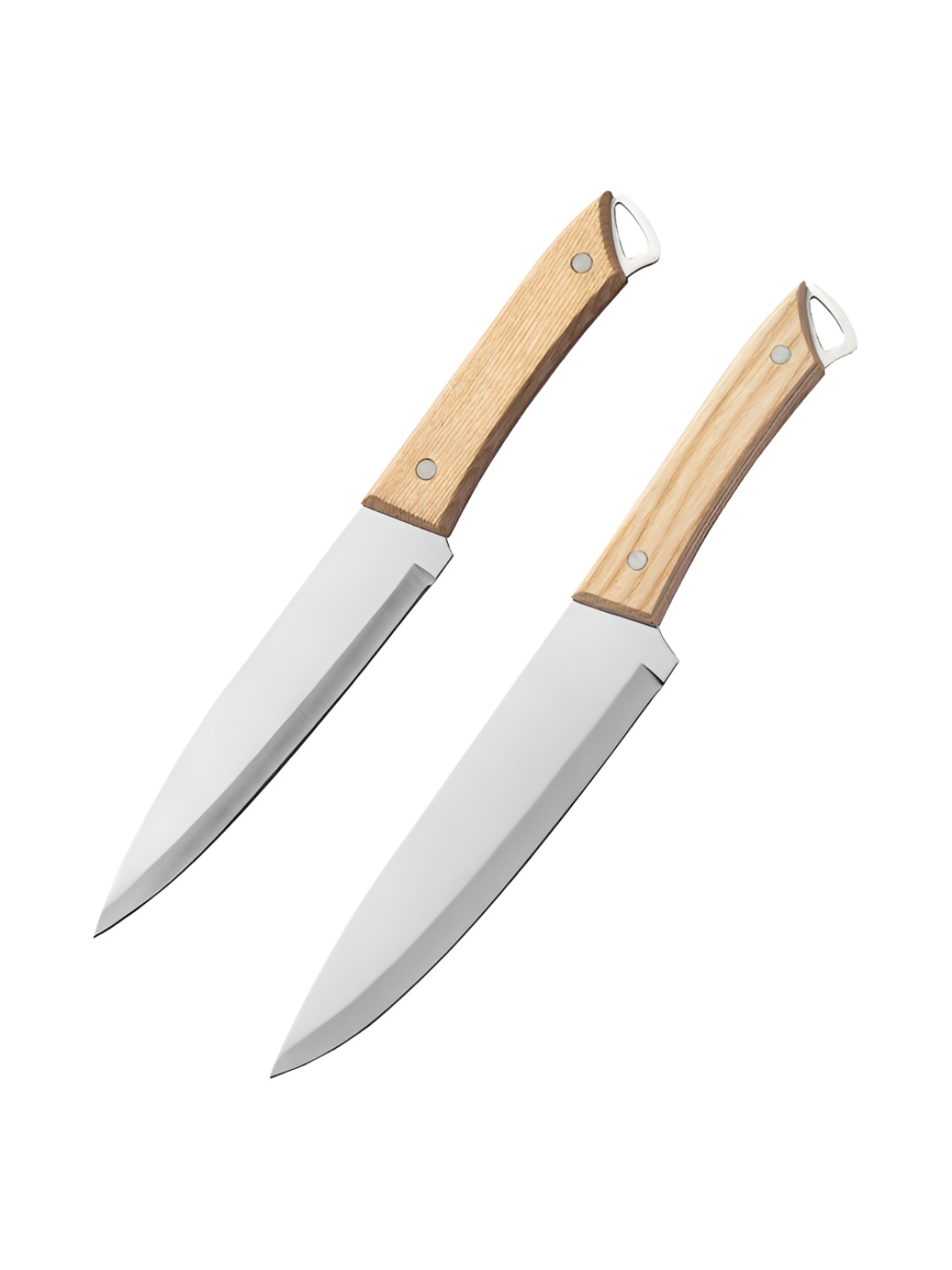 

P-Plus International Silver Toned 2 Pieces Japanese Chef's Knife & Meat Chopper Knives