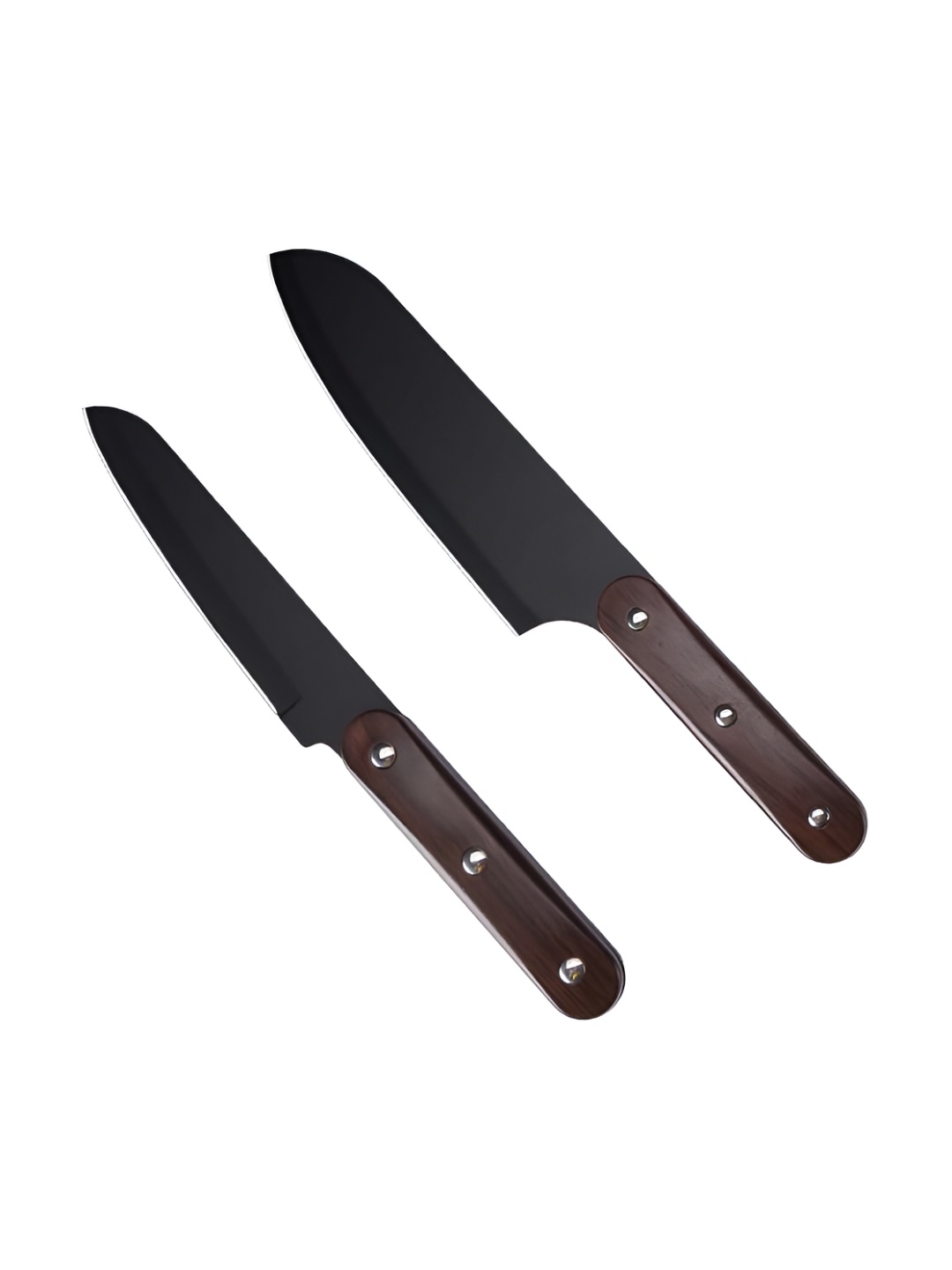 

P-Plus International Black & Brown 2 Pieces Stainless Steel Japanese Knives
