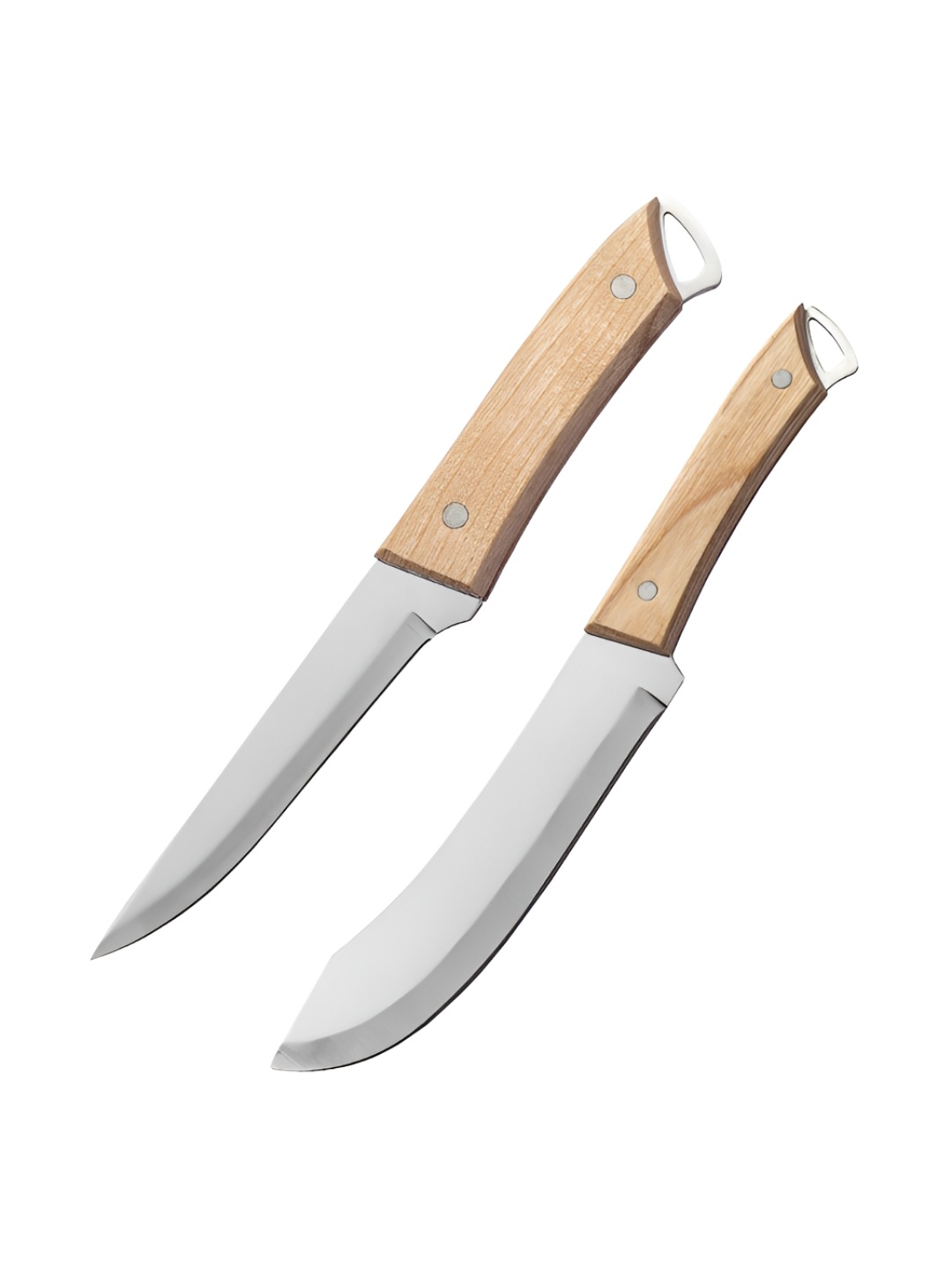 

P-Plus International Silver Toned 2 Pcs Stainless Steel Vegetable Cutting Knife