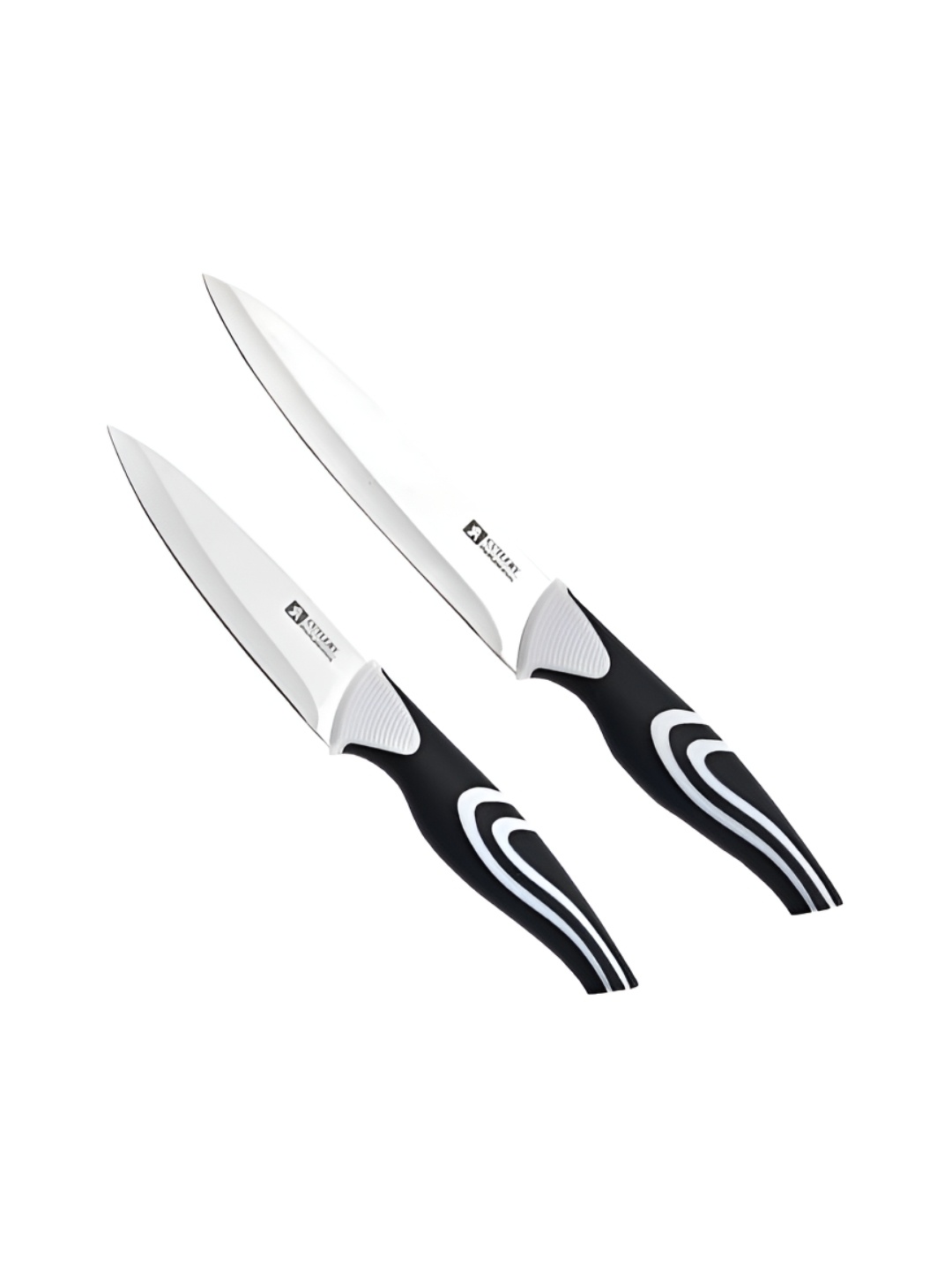 

P-Plus International Grey 2 Pieces Stainless Steel Kitchen Knife, Silver