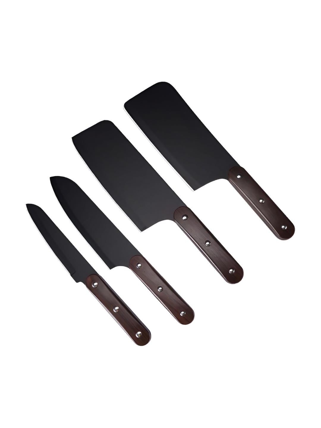 

P-Plus International Black 4 Pieces Stainless Steel Kitchen Knife