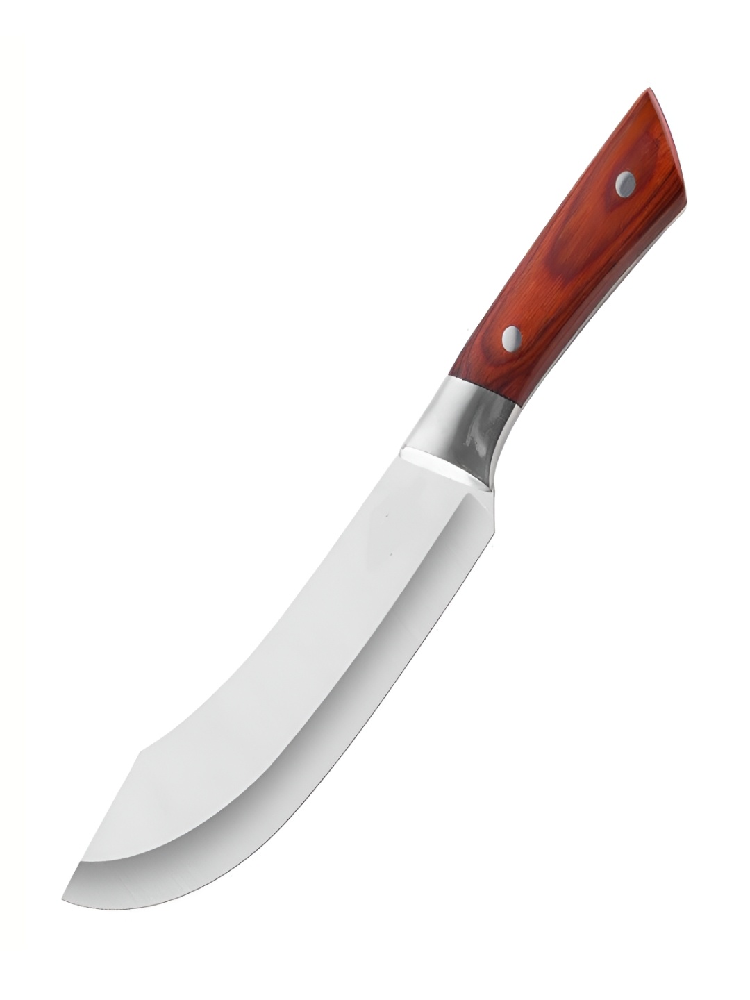 

P-Plus International Red Stainless Steel Chopping Knife, Silver
