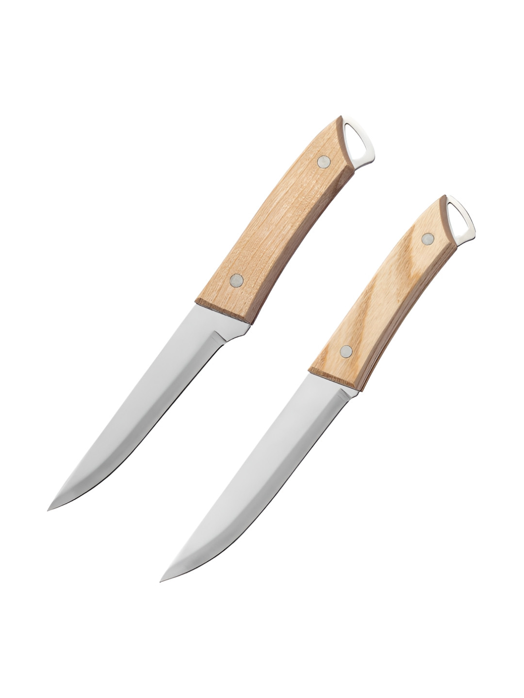 

P-Plus International Silver toned & Beige 2 Pcs Stainless Steel Kitchen Knife