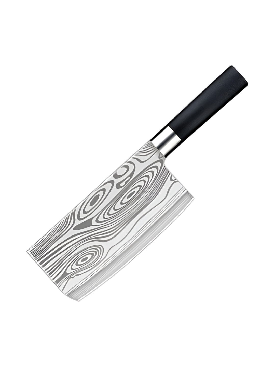 

P-Plus International Silver Toned & Black Stainless Steel Kitchen Knife