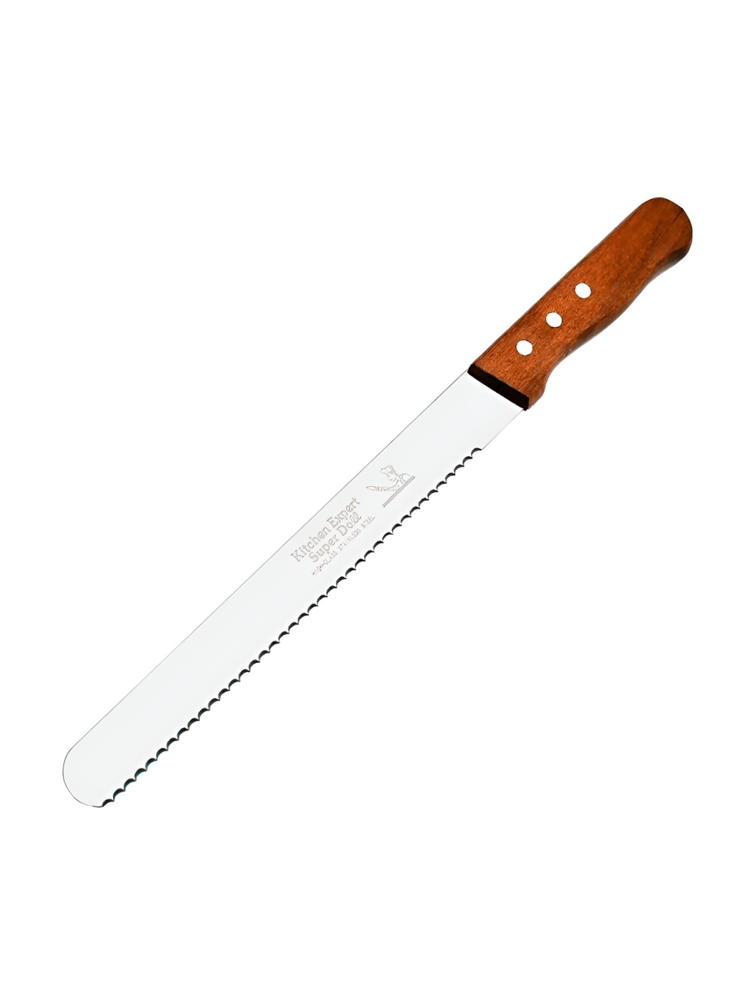 

P-Plus International Grey Stainless Steel Bread Slicer Knife, Silver