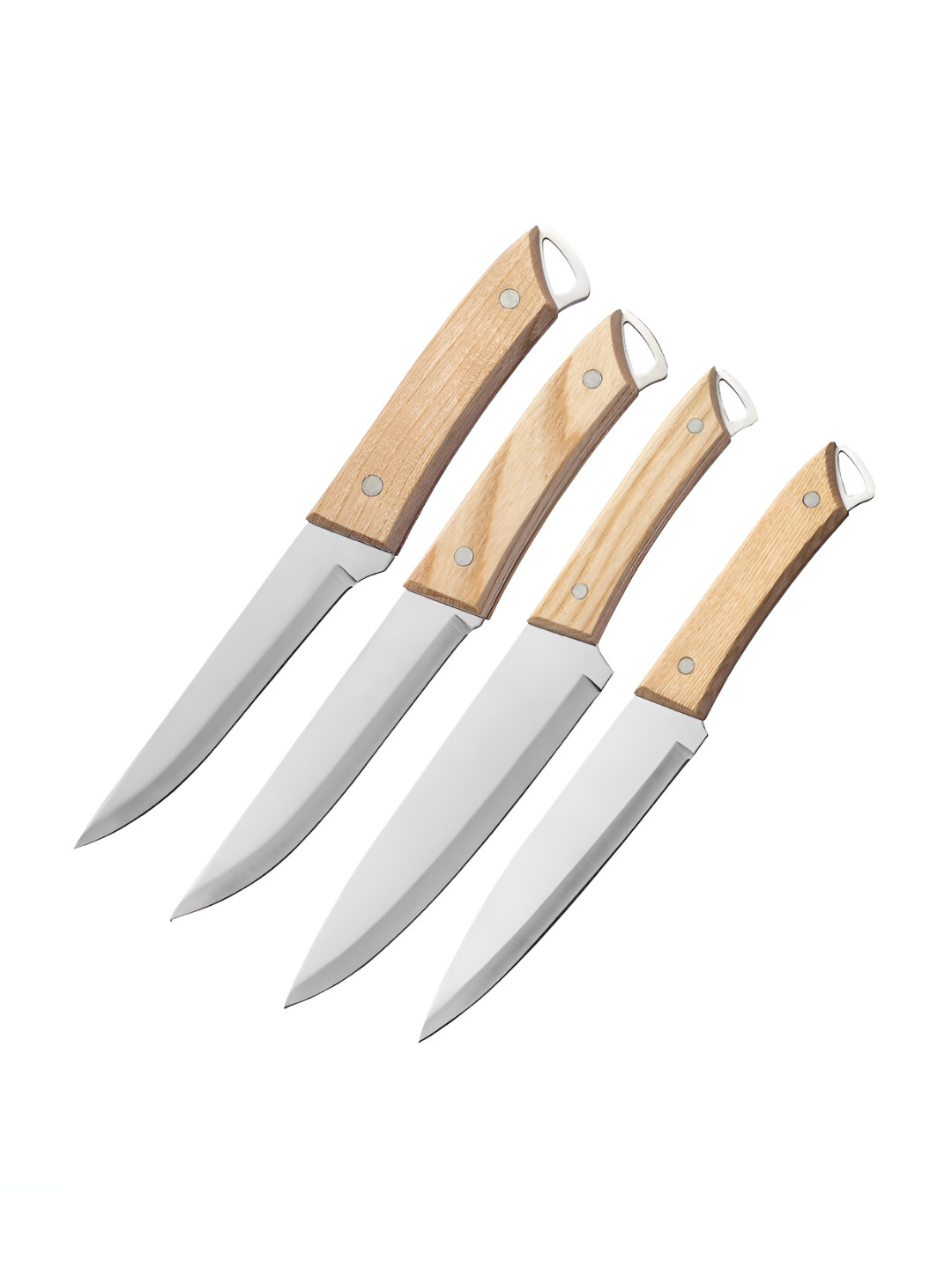 

P-Plus International Grey 4 Pieces Stainless Steel Kitchen Knife, Silver