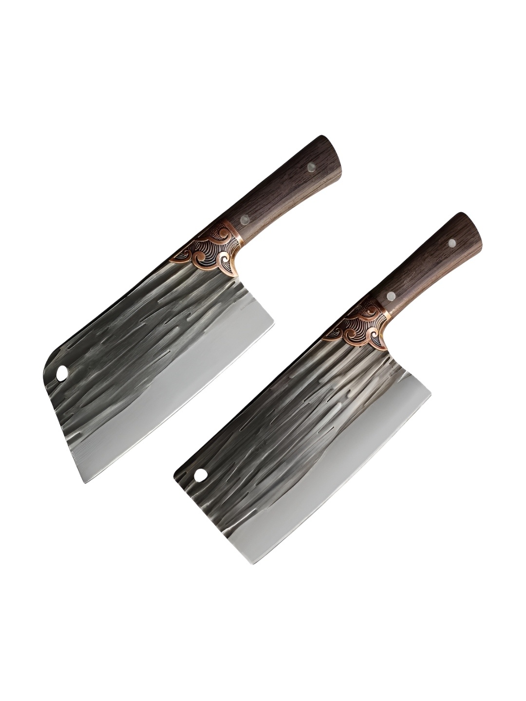 

P-Plus International Silver Toned & Black 2 Pieces Stainless Steel Kitchen Knife