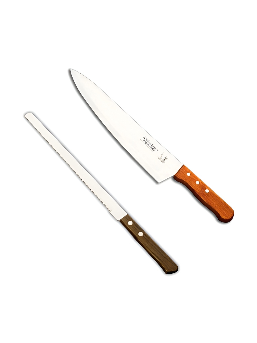 

P-Plus International 2 Pieces Stainless Steel Kitchen Knife, Silver