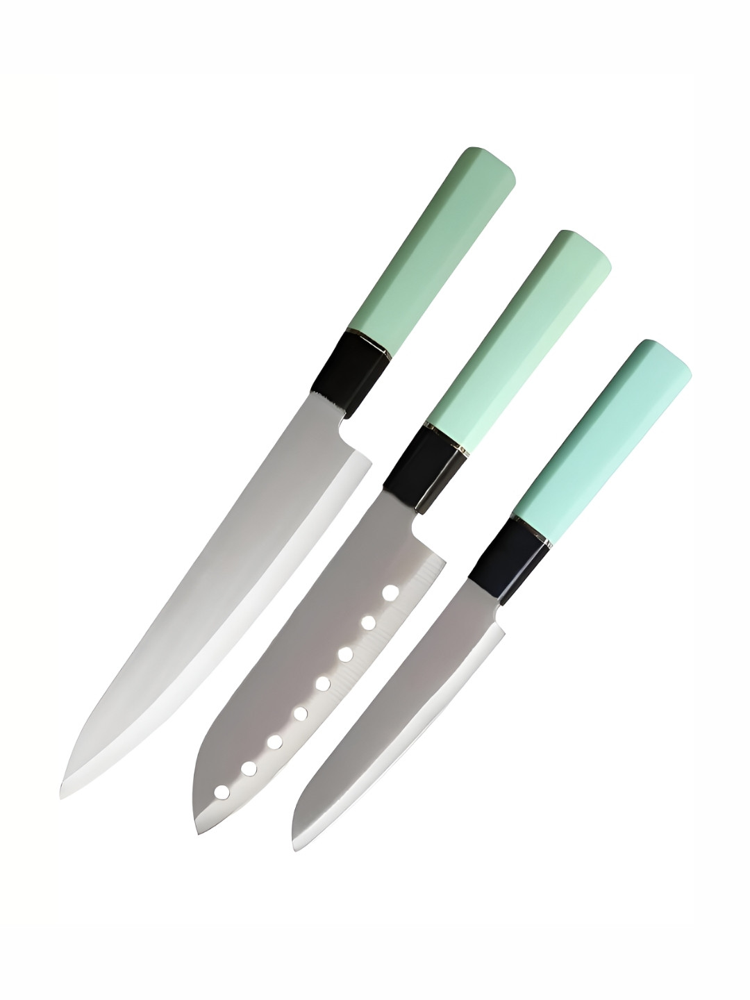 

P-Plus International 3 Pieces Stainless Steel Kitchen Knife, Silver