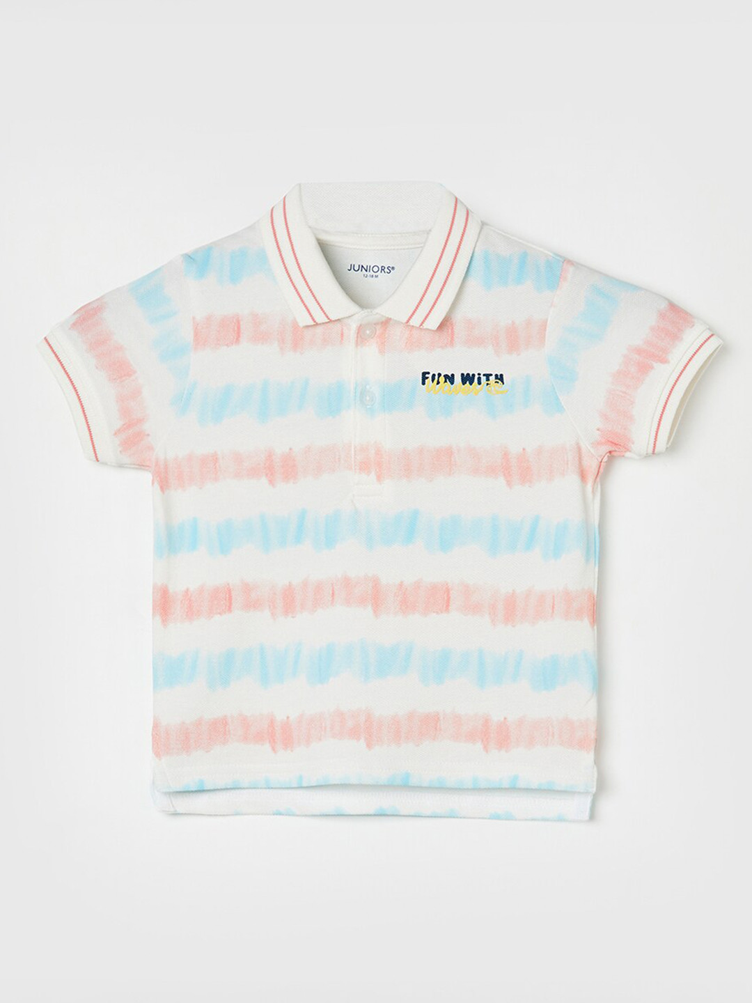 

Juniors by Lifestyle Boys Striped Polo Collar Short Sleeves Cotton T-shirt, Pink