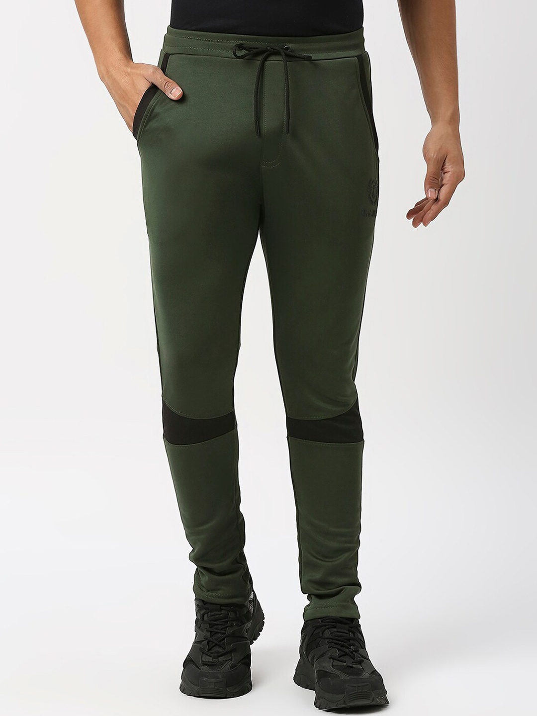 

USMC Men Mid Rise Cotton Track Pants, Olive