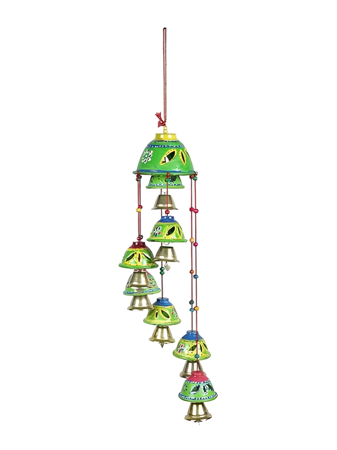 

CraftVatika Green Plastic Windchimes