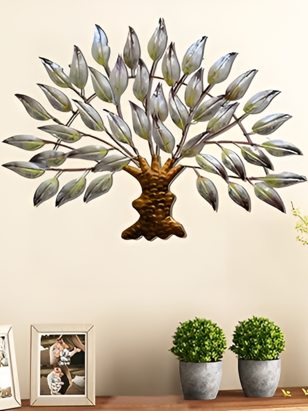 

CraftVatika Grey & Brown Textured Tree Wall Hanging