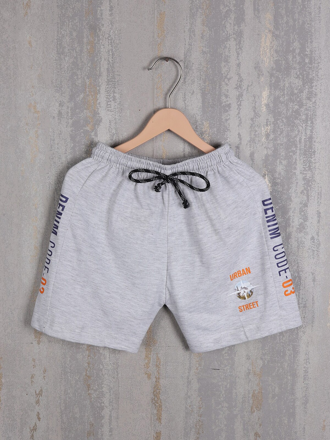 

Albion Boys Typography Printed Shorts, Grey