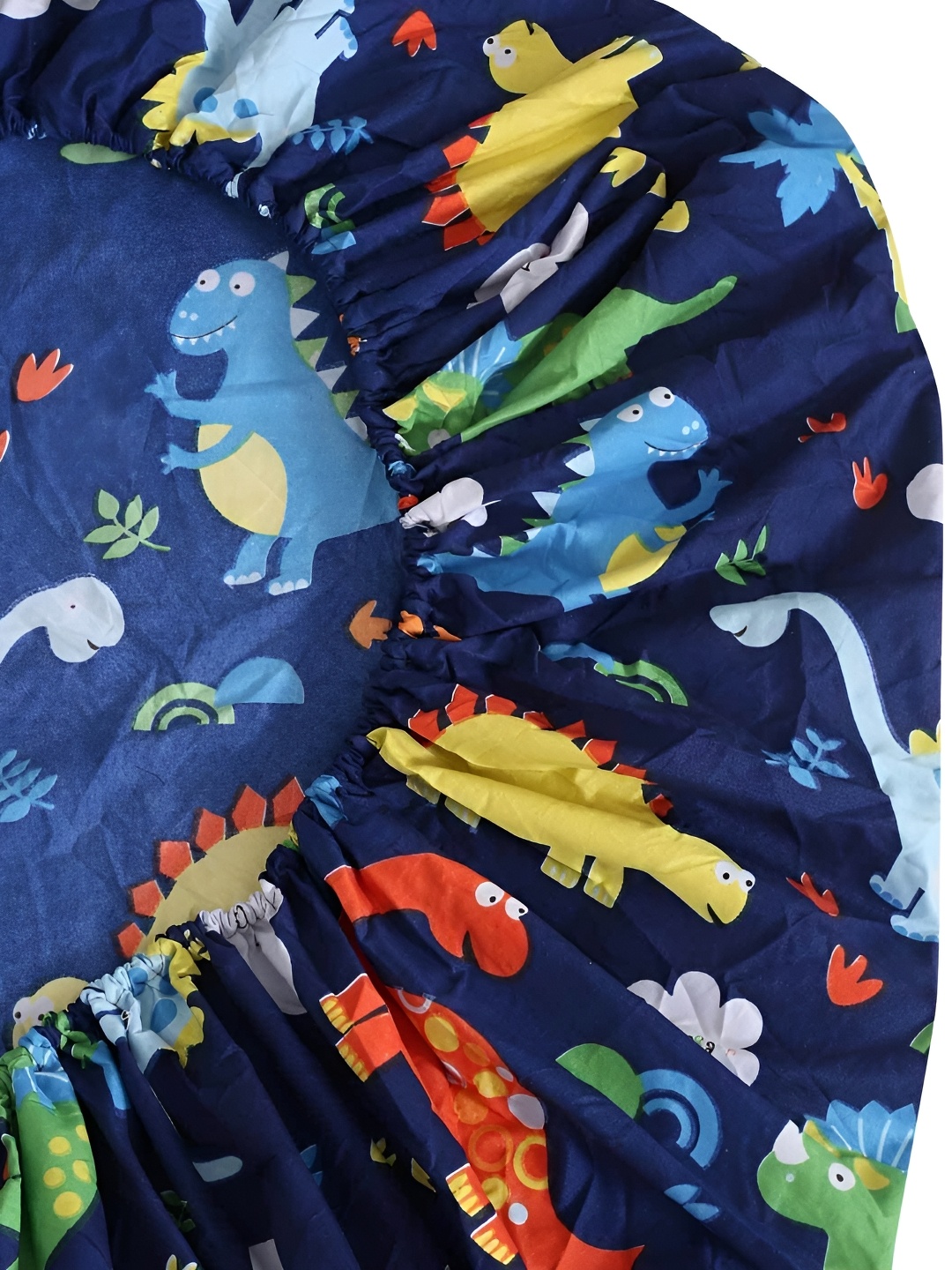 

UrbanArts Blue & Yellow Cartoon Characters 300 TC King Bedsheet with 2 Pillow Covers